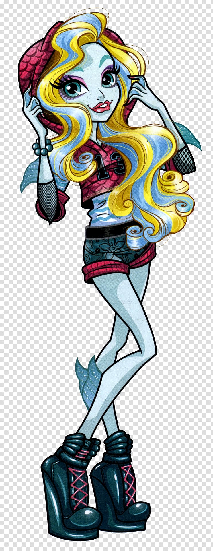 Lagoona Blue Monster High Clawdeen Wolf Frankie Stein Draculaura, monster transparent background PNG clipart