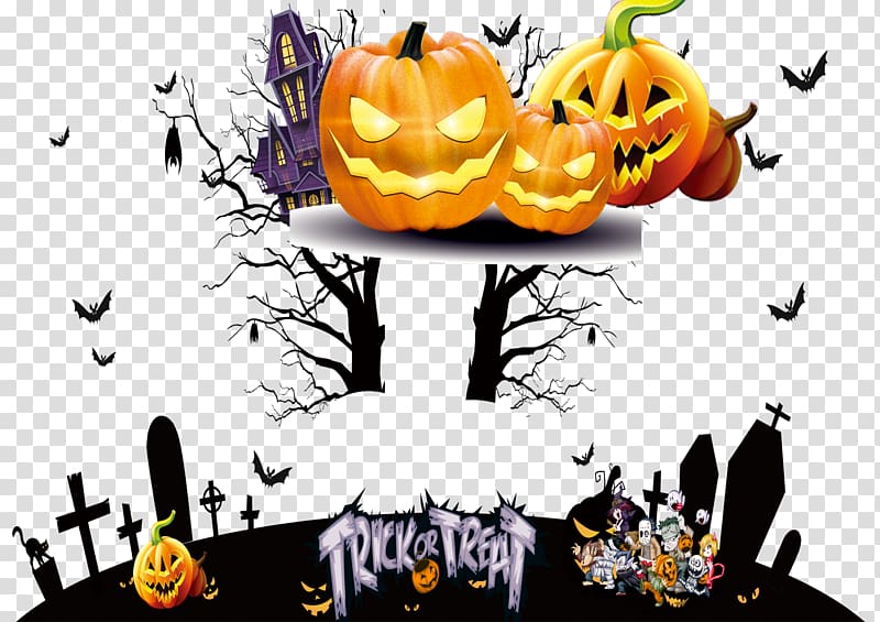 Halloween Vecteur Pumpkin, Halloween transparent background PNG clipart