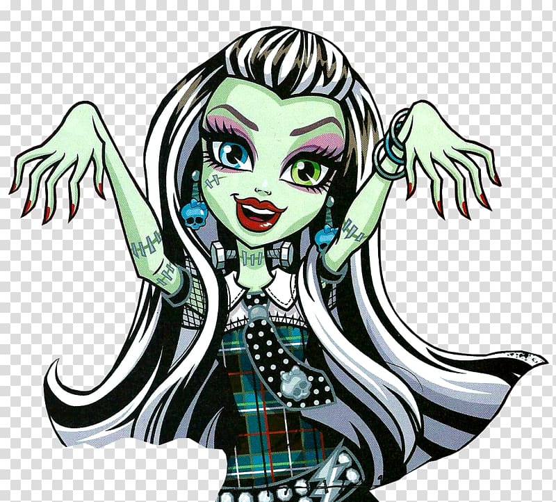 Frankie Stein Frankenstein\'s monster Monster High, monster transparent background PNG clipart