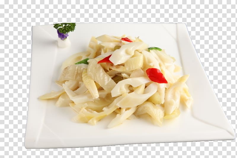 Congee Vegetarian cuisine Pasta Recipe Bamboo shoot, Chili fried bamboo shoots transparent background PNG clipart