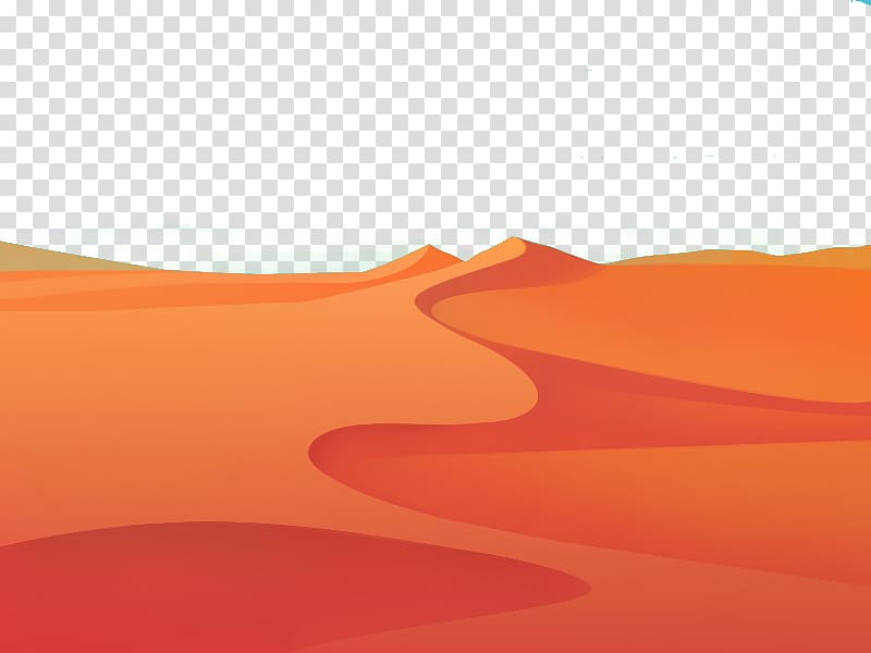 Singing sand Dune Erg , Flat yellow desert transparent background PNG clipart