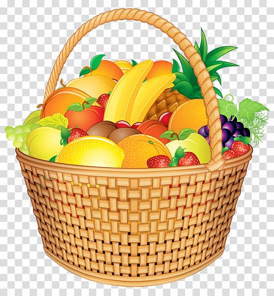 Fruit Food Gift Baskets , picnic basket transparent background PNG clipart