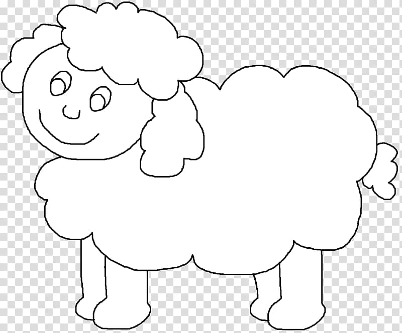 Black and white Monochrome, sheep transparent background PNG clipart