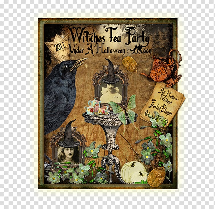 Tea party Witchcraft Magic, halloween halloween party calligraphy ink transparent background PNG clipart