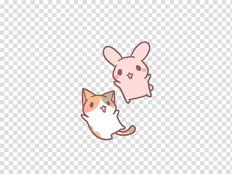 two mouses illustration, Kavaii Desktop , kawaii transparent background PNG clipart