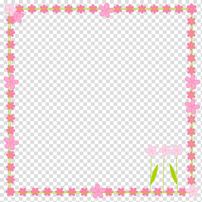 pink petaled flower border , Husband Quotation Wedding anniversary, cute border transparent background PNG clipart