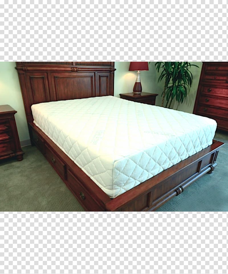 Bed frame Box-spring Mattress Bed Sheets, Latex Mattress transparent background PNG clipart