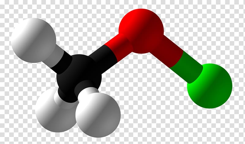 Methyl hypochlorite Ball-and-stick model Hypochlorous acid Chemical decomposition Ester, chemical formula transparent background PNG clipart