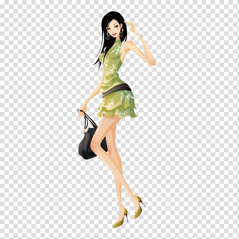 Woman Fashion Illustration, women\'s fashion transparent background PNG clipart