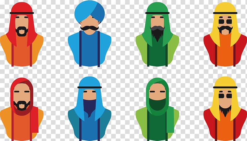 , Arabia man head transparent background PNG clipart