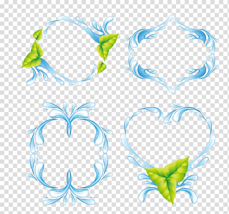 Drop, heart-shaped leaves transparent background PNG clipart