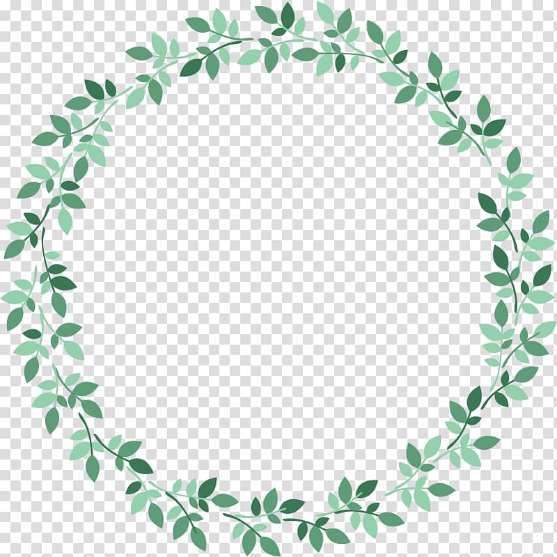 green leaf wreath artr, Circle Leaf, Small fresh green grass ring transparent background PNG clipart