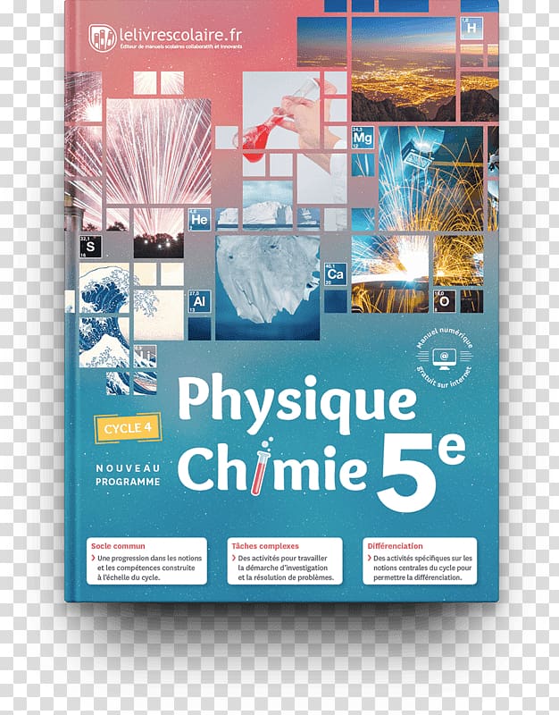 Physique-Chimie Cycle 4 Physique-chimie 5e Cycle 4 Physique-chimie 4e Cycle 4 Textbook, book transparent background PNG clipart