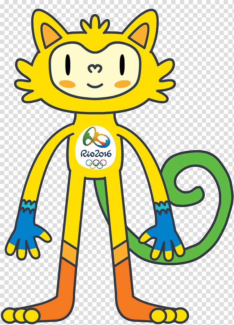 2016 Summer Olympics Olympic Games 2016 Summer Paralympics Rio de Janeiro Mascot, rio olympics illustration transparent background PNG clipart