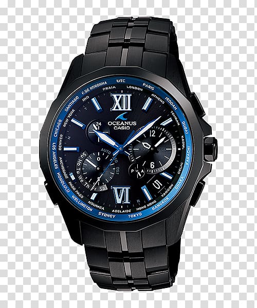 Astron Watch Casio Oceanus G-Shock, watch transparent background PNG clipart