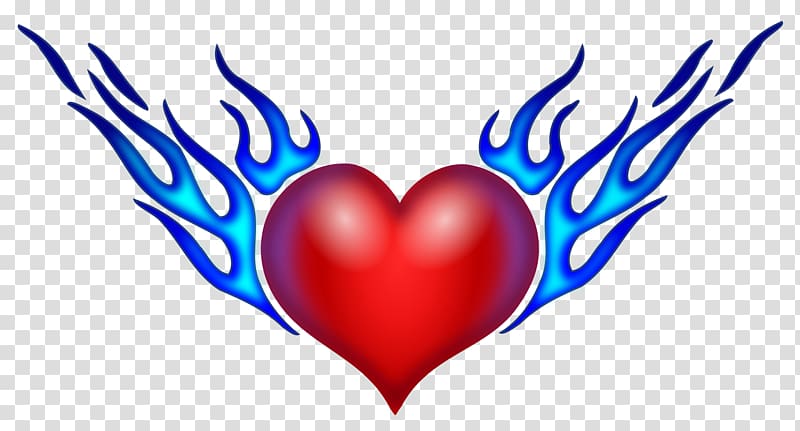 Heart Drawing Flame , burn transparent background PNG clipart