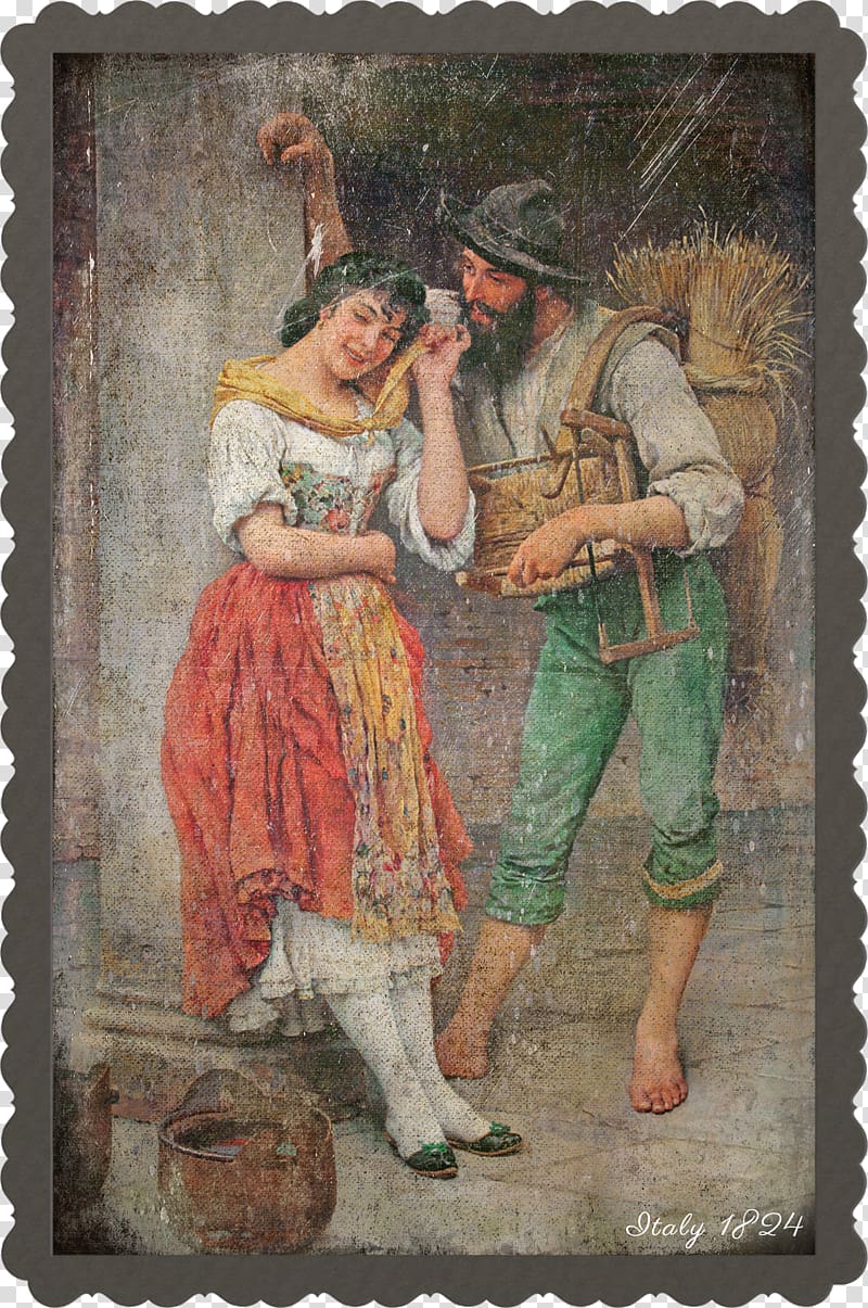 Venice Albano Laziale Fine Art Society The Suitor Dorotheum, European oil painting figures material transparent background PNG clipart