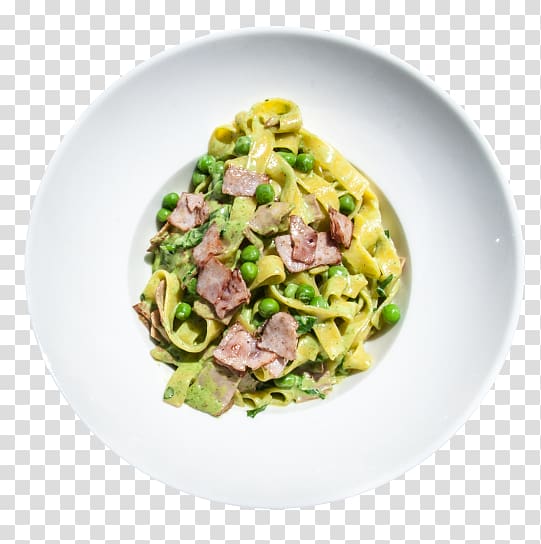 Carbonara Taglierini Tagliatelle Vegetarian cuisine Fettuccine, salad transparent background PNG clipart