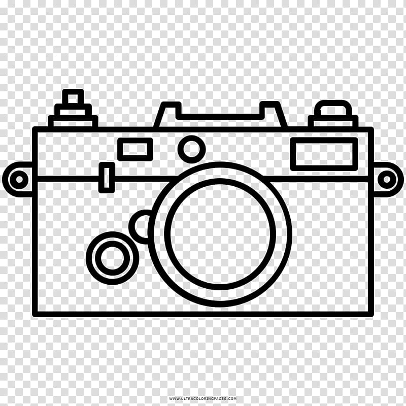 Camera Drawing Line art Black and white, Camera transparent background PNG clipart