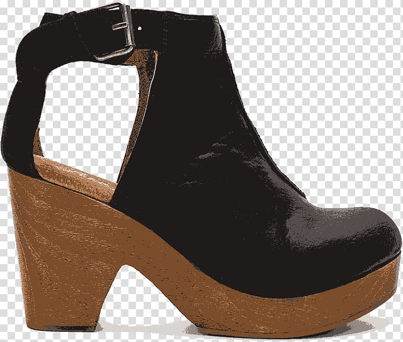 Suede Heel Boot Shoe, Free,People hollow heels transparent background PNG clipart