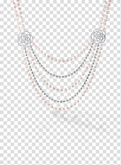 Pearl necklace Pearl necklace Earring, Pearl transparent background PNG clipart