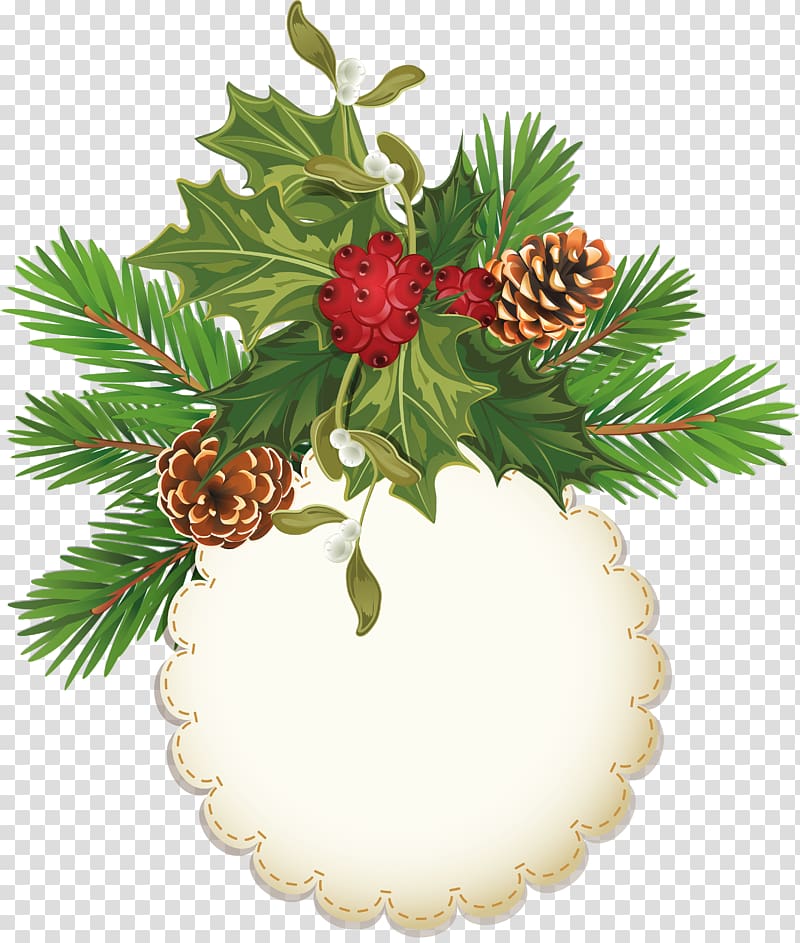 Christmas New Year tree , Pine cone material transparent background PNG clipart