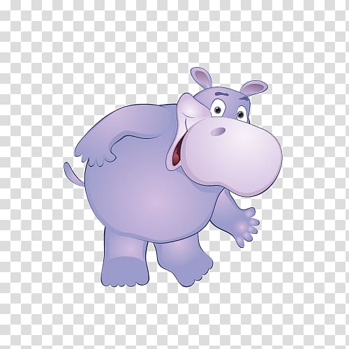 Pig Hippopotamus Cartoon, material cartoon hippo transparent background PNG clipart
