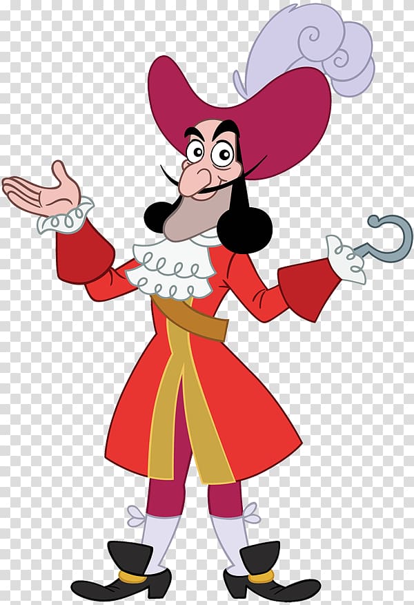Captain Hook Smee Peter Pan Neverland Piracy, Funny Pirates transparent background PNG clipart
