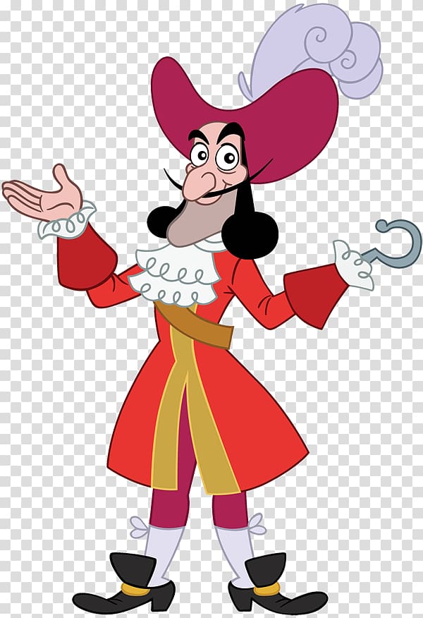 Captain Hook Smee Peter Pan Neverland Piracy, Funny Pirates transparent  background PNG clipart