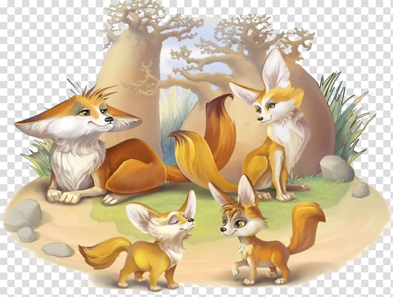 Township Fennec fox Red fox Animal, fennec fox transparent background PNG clipart