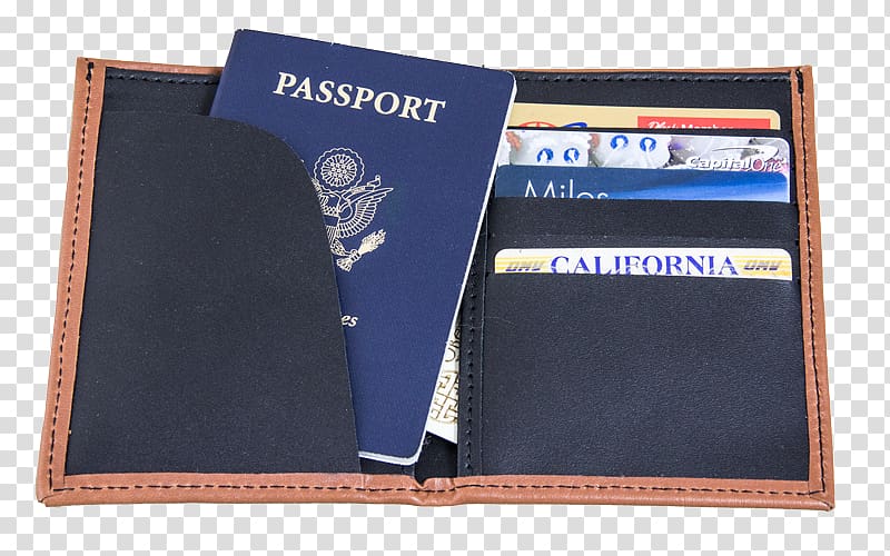 Wallet Passport Travel Leather, passport hand bag transparent background PNG clipart