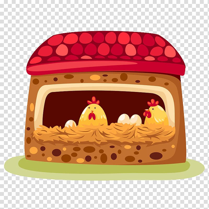 Chicken coop Egg, Cartoon chicken coop transparent background PNG clipart