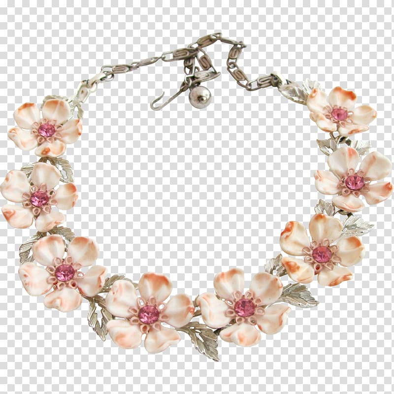 Pearl Necklace Flowering dogwood Jewellery Choker, necklace transparent background PNG clipart