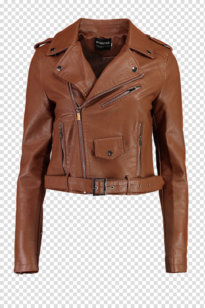 Leather jacket Perfecto motorcycle jacket Clothing, solid leather coat transparent background PNG clipart