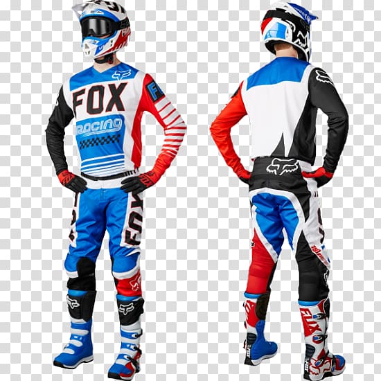 Fox Racing Pants Clothing Blue Top, Motocross Race Promotion transparent background PNG clipart