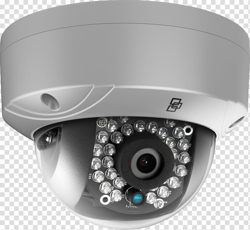 IP camera Closed-circuit television camera Hikvision, dome transparent background PNG clipart