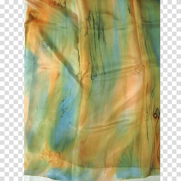 Watercolor painting Silk Green Acrylic paint, silk scarf transparent background PNG clipart