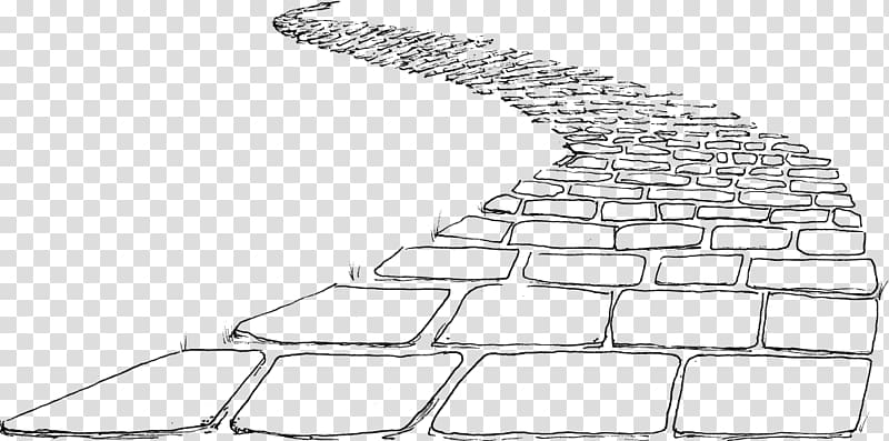 Brick Road Paper Line art , road transparent background PNG clipart