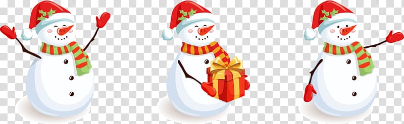 Rudolph Santa Claus Christmas Snowman, Christmas snowman material transparent background PNG clipart