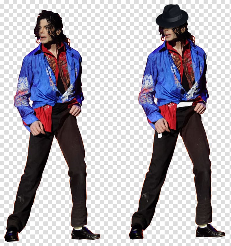 Costume Michael Jackson Electric Blue, Make Me Feel transparent background PNG clipart