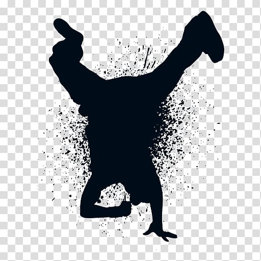 Silhouette Hip-hop dance Street dance, hiphop transparent background PNG clipart