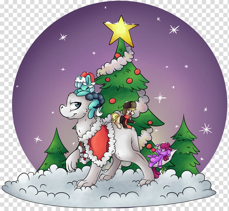 Christmas tree Christmas ornament Fir Character, santas snow rush transparent background PNG clipart