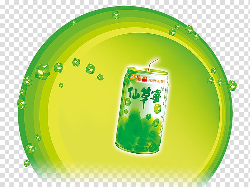 Grass jelly Drink Ice cube, Tarzan immortality honey beverage transparent background PNG clipart