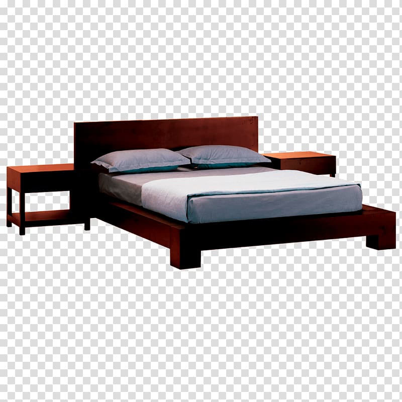 Platform bed Bed frame Headboard Bed size, bed transparent background PNG clipart