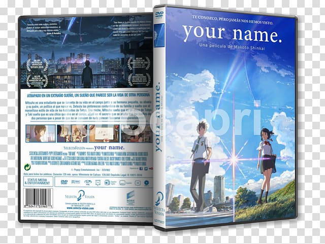 Your Name Blu-ray disc, kimi no na wa transparent background PNG clipart