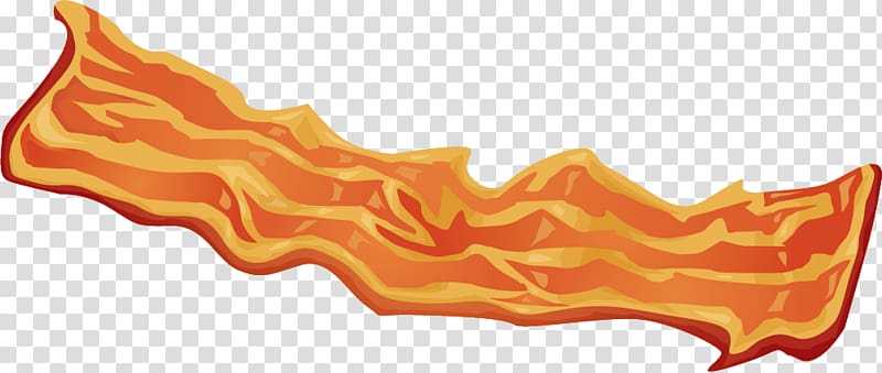 Hamburger Bacon Cheeseburger Shuizhu, Hand painted yellow Bacon transparent background PNG clipart