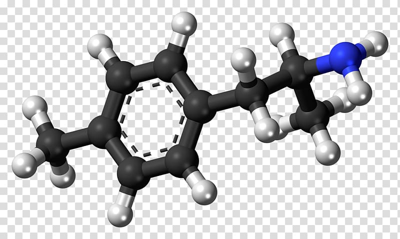 Substituted phenethylamine Ball-and-stick model N-Methylphenethylamine Chemical compound, meridian weight reduction transparent background PNG clipart