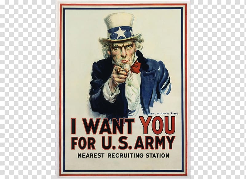 Uncle Sam I Want You United States Army Military recruitment, united states transparent background PNG clipart