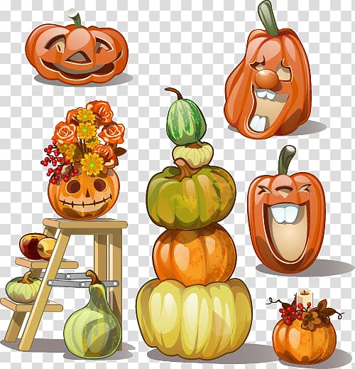 Calabaza Pumpkin Jack-o\'-lantern, pumpkin transparent background PNG clipart