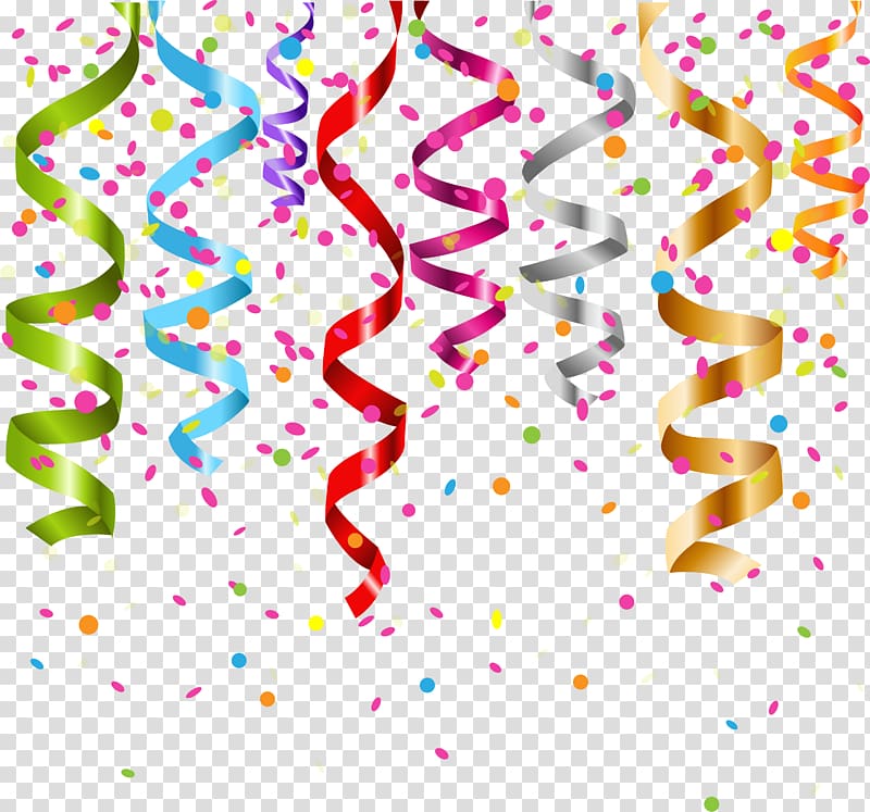 Color rotation festive ribbon transparent background PNG clipart